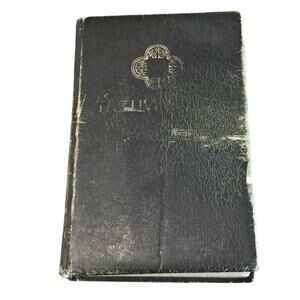 The Living Bible Green Leather Cover 1971 Vintage Rustic Illustrated Paraphrased